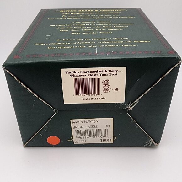 Vintage 2000 Boyds Bears "Yardley Starboard with Bouy..Whatever Floats your Boat - Picture 13 of 13